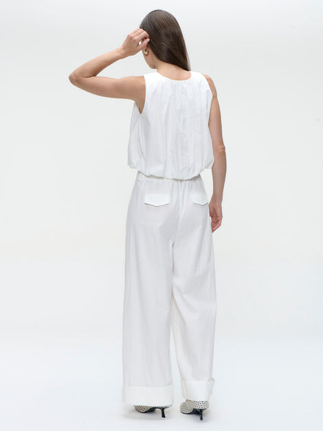 Mura cotton pants | White