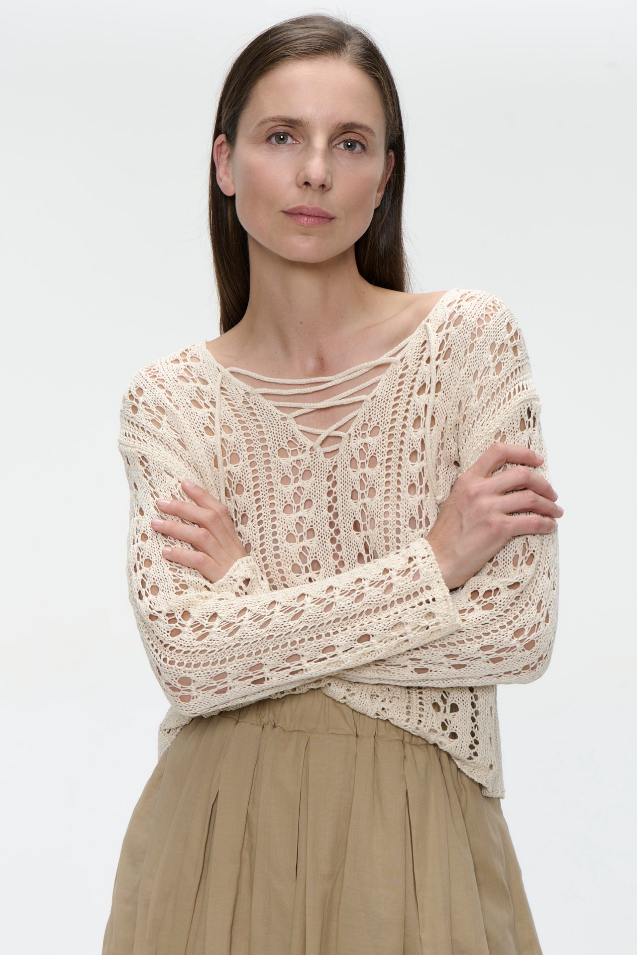 Summer Pullover E25102 | Beige