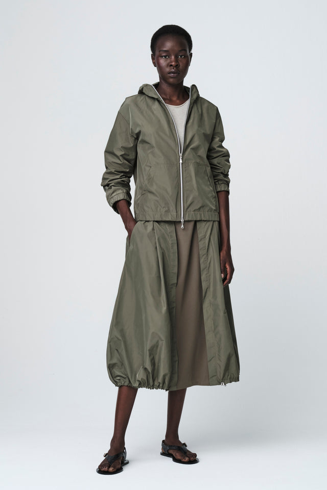 Brigida taffeta jacket | Army