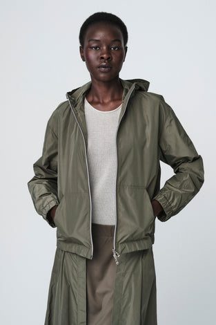 Brigida taffeta jacket | Army