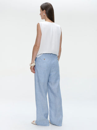 Gigia viscose cotton top | Off White