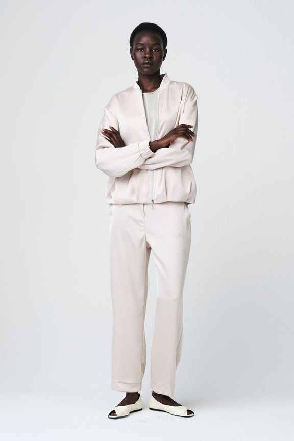 Ripasso saten bomber jacket | Perla