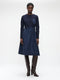 Ester mix cotton taffeta dress | Blue