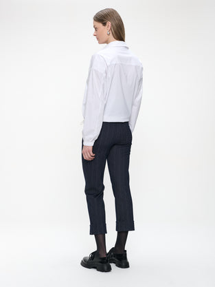 Parrot viscose elastene pants | Blue