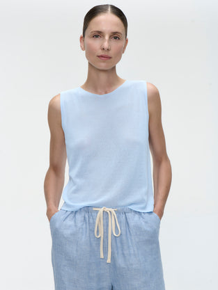 Viscose summer Top 501 | Celeste