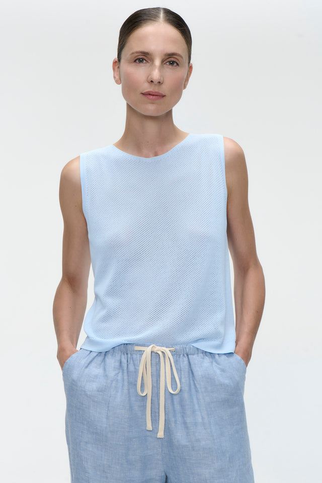 Viscose summer Top 501 | Celeste