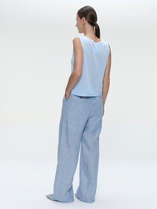 Viscose summer Top 501 | Celeste