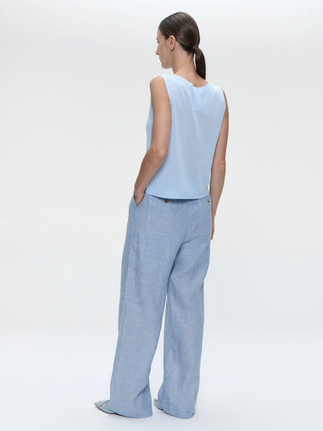 Viscose summer Top 501 | Celeste