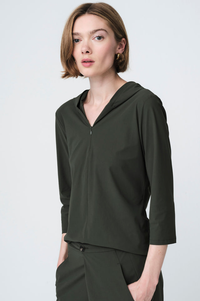 Melissa top KS technical jersey | Army