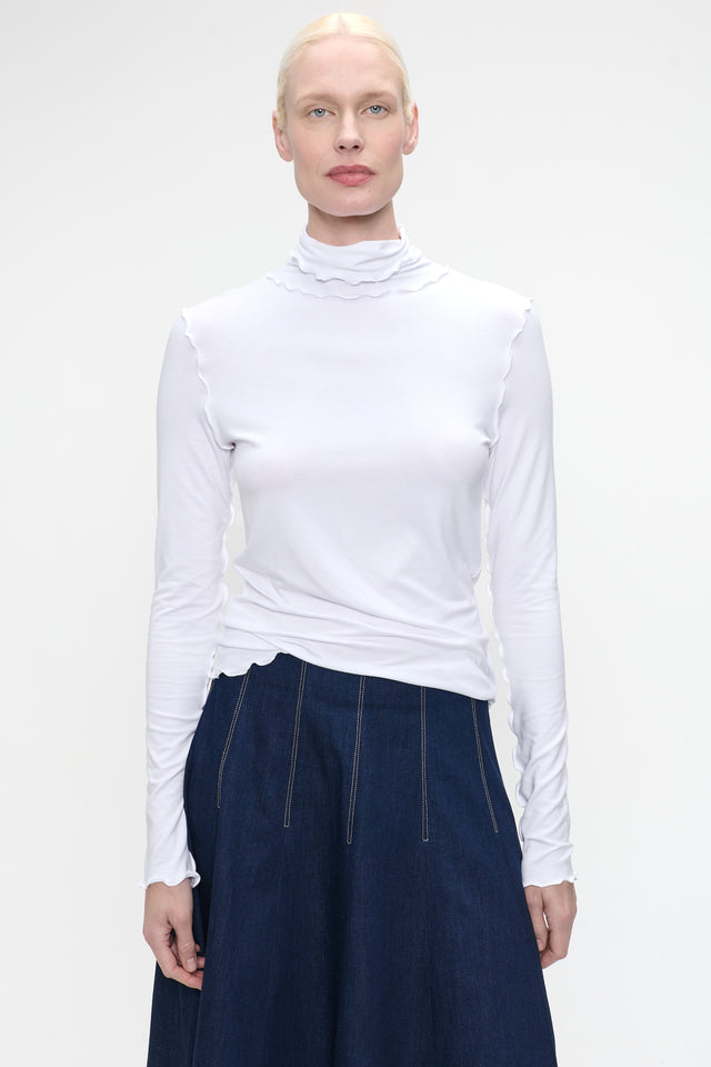 Janice viscose top | White