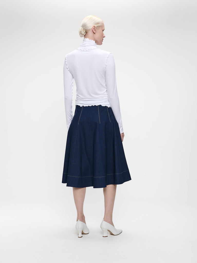 Janice viscose top | White