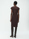 Georgia Dress Technical Jersey | Dark Brown