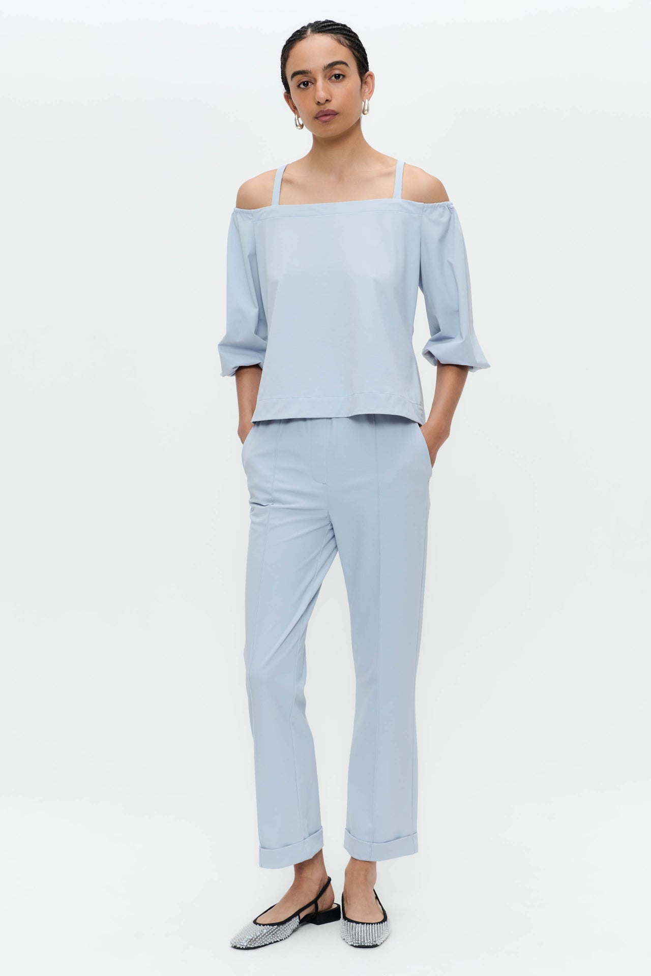 Samira top technical jersey | Light Blue