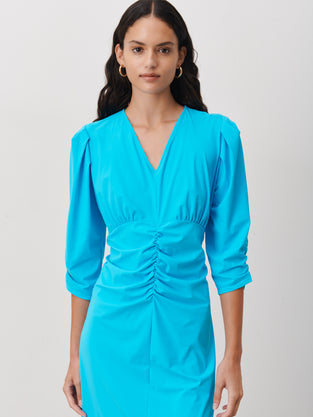 Hilde Dress Technical Jersey | Light Blue