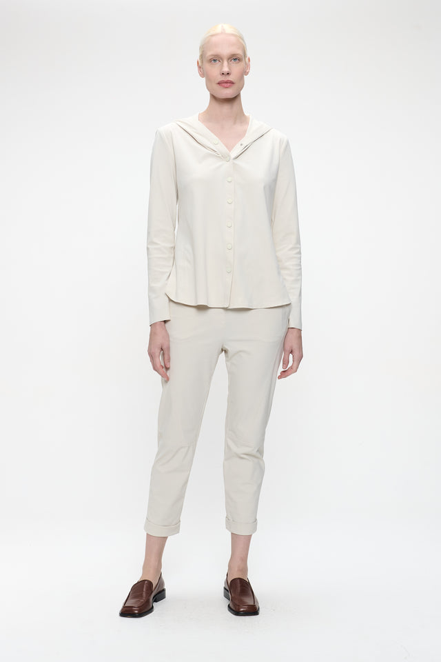 Veronica brush tech jersey blouse | Off White
