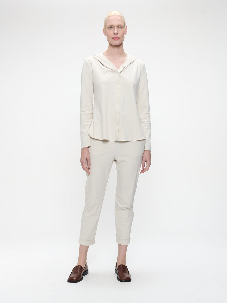 Veronica brush tech jersey blouse | Off White