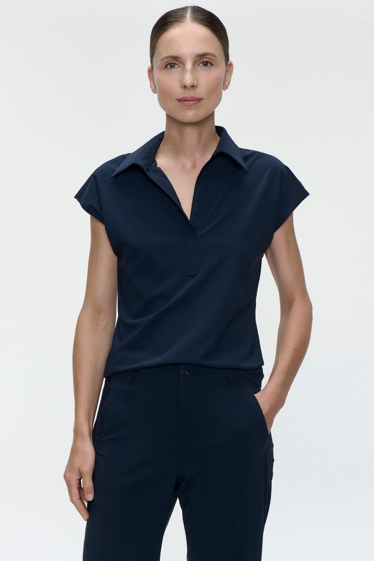 Kitty top technical jersey | Blue