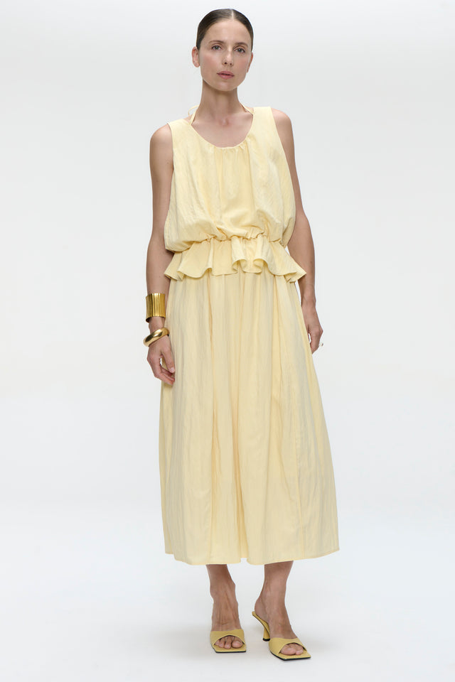 Reiki viscose skirt | Yellow