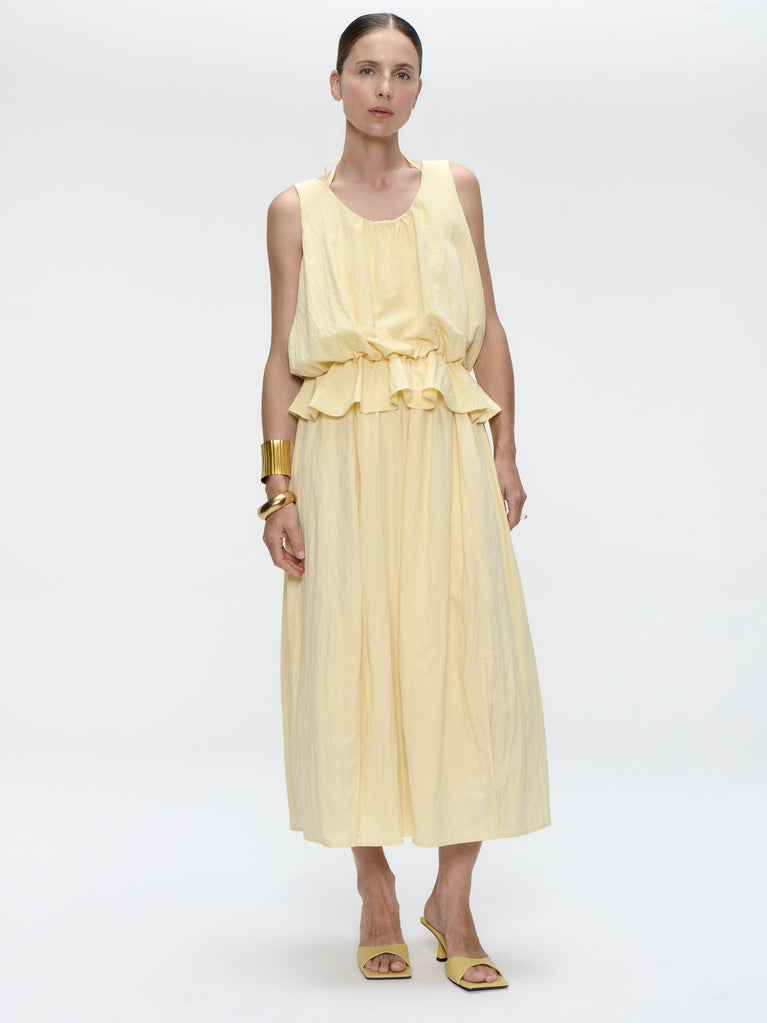 Reiki viscose skirt | Yellow