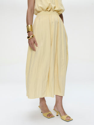 Reiki viscose skirt | Yellow