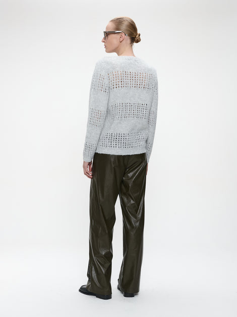 Shiny Pullover 1034 | Light Grey