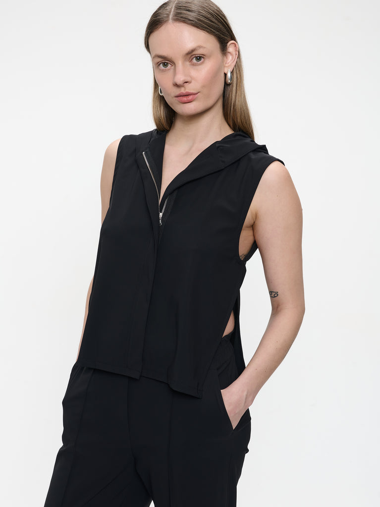 Jazmin vest technical jersey | Black