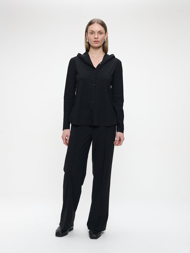 Veronica blouse technical jersey | Black