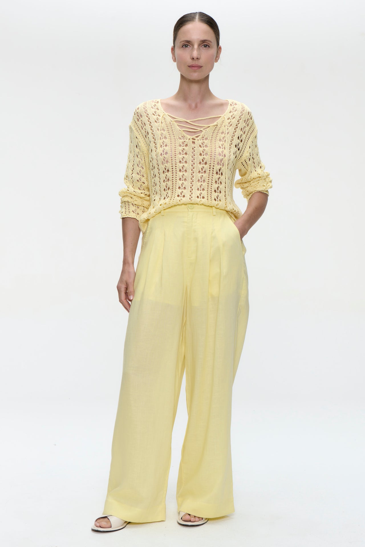 Summer Pullover E25102 | Yellow