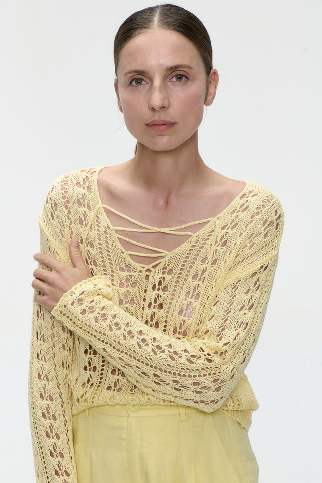 Summer Pullover E25102 | Yellow