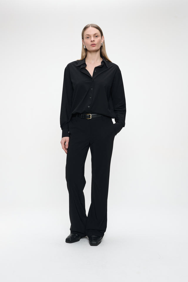Ivona blouse technical jersey | Black