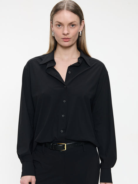 Ivona blouse technical jersey | Black