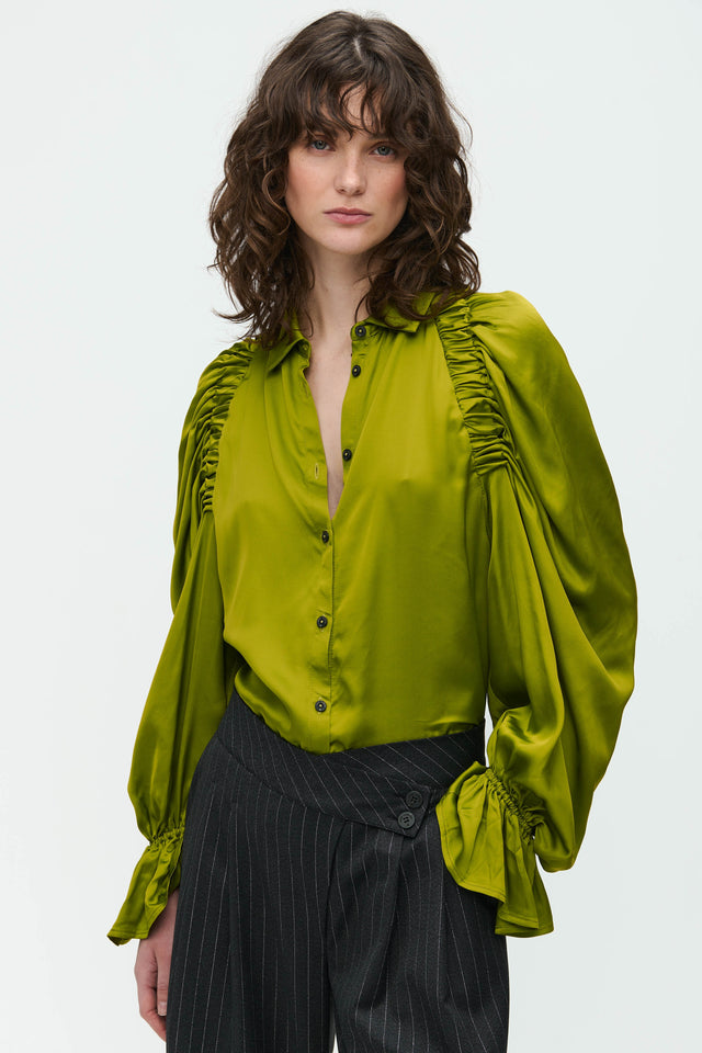Mima Blouse | Oliva green