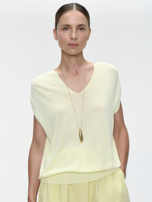 Viscose seamless Top 3023 | Giallo