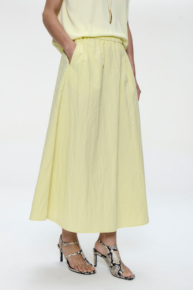 Haruna tafeta skirt | Yellow