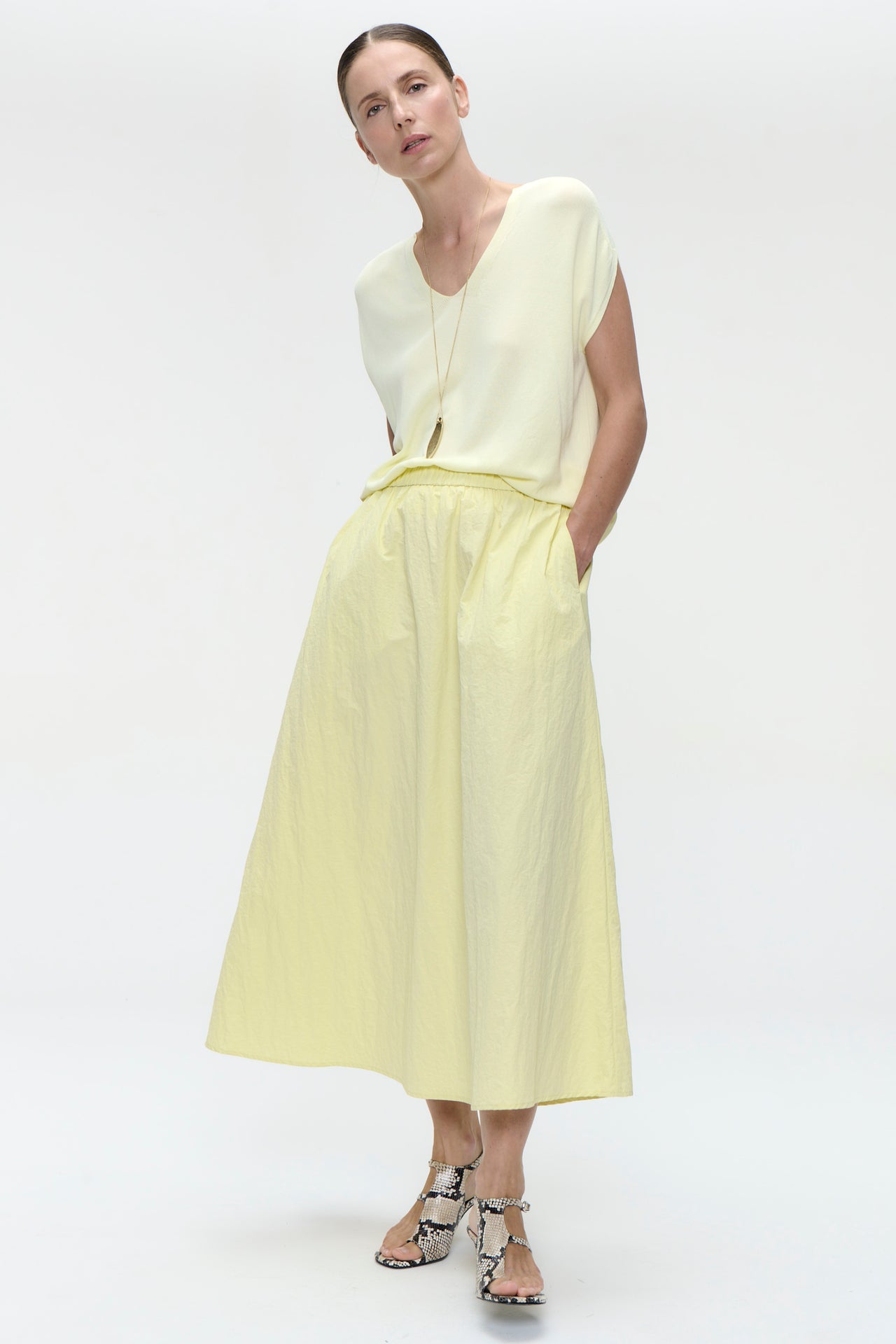 Viscose seamless Top 3023 | Giallo