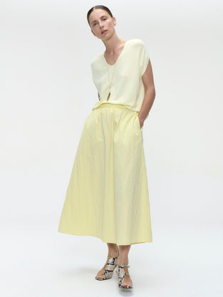 Haruna tafeta skirt | Yellow
