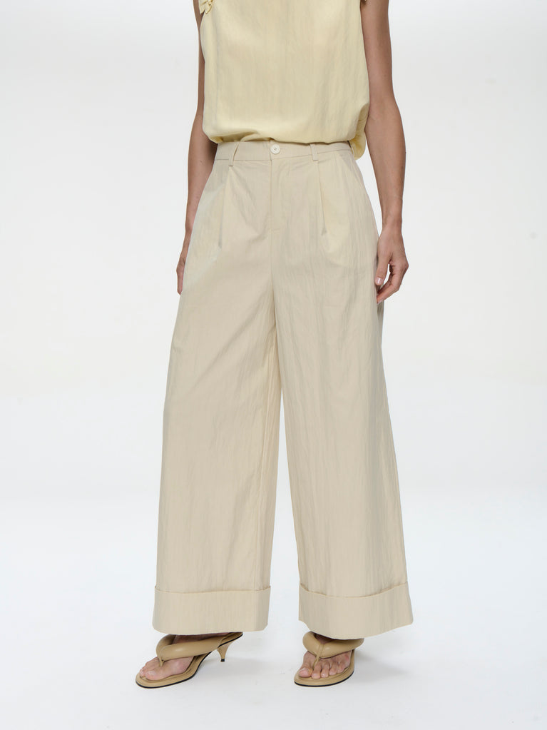Mura cotton pants | Light Beige