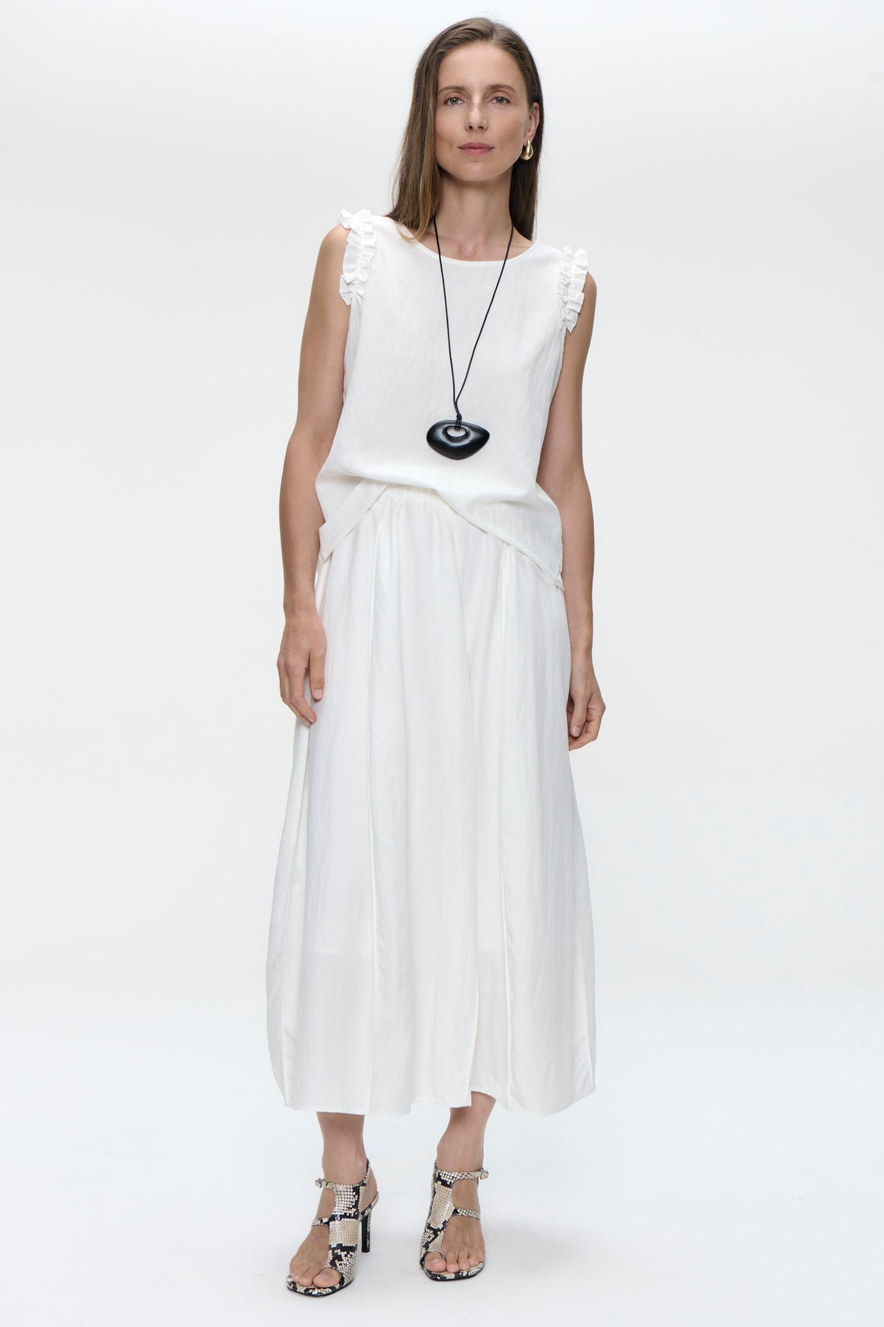 Mariko viscose skirt | White