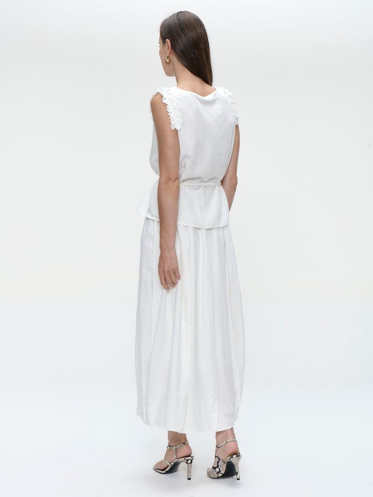 Masako viscose mix top | White