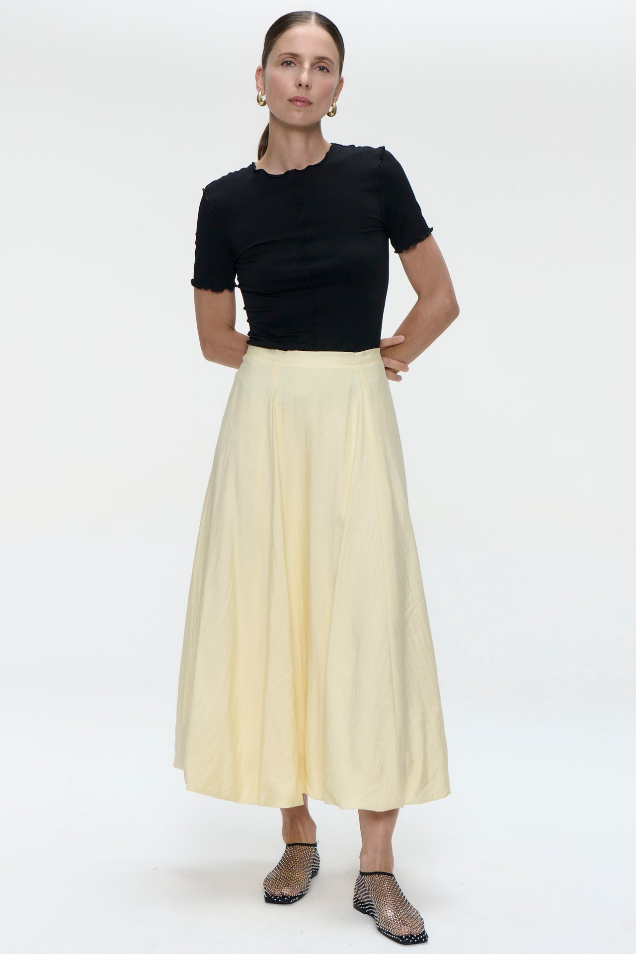 Joyce viscose top | Black