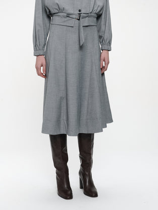 Mishele viscose skirt | Light grey