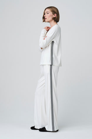 Lucifero pants soft Punto Milano jersay | Panna