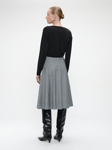 Loren top cross drape | Black