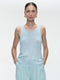 Valentino cotton dyed top | Pastel Blue