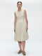 Satomi tafeta dress | Beige