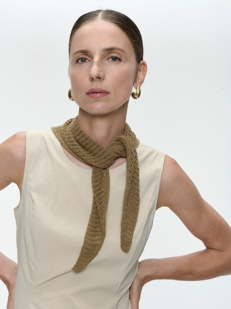 Satomi tafeta dress | Beige