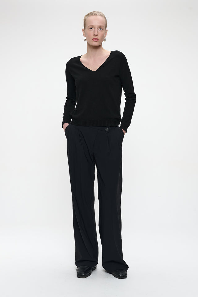 Pullover seamless viscose NB186 | Black