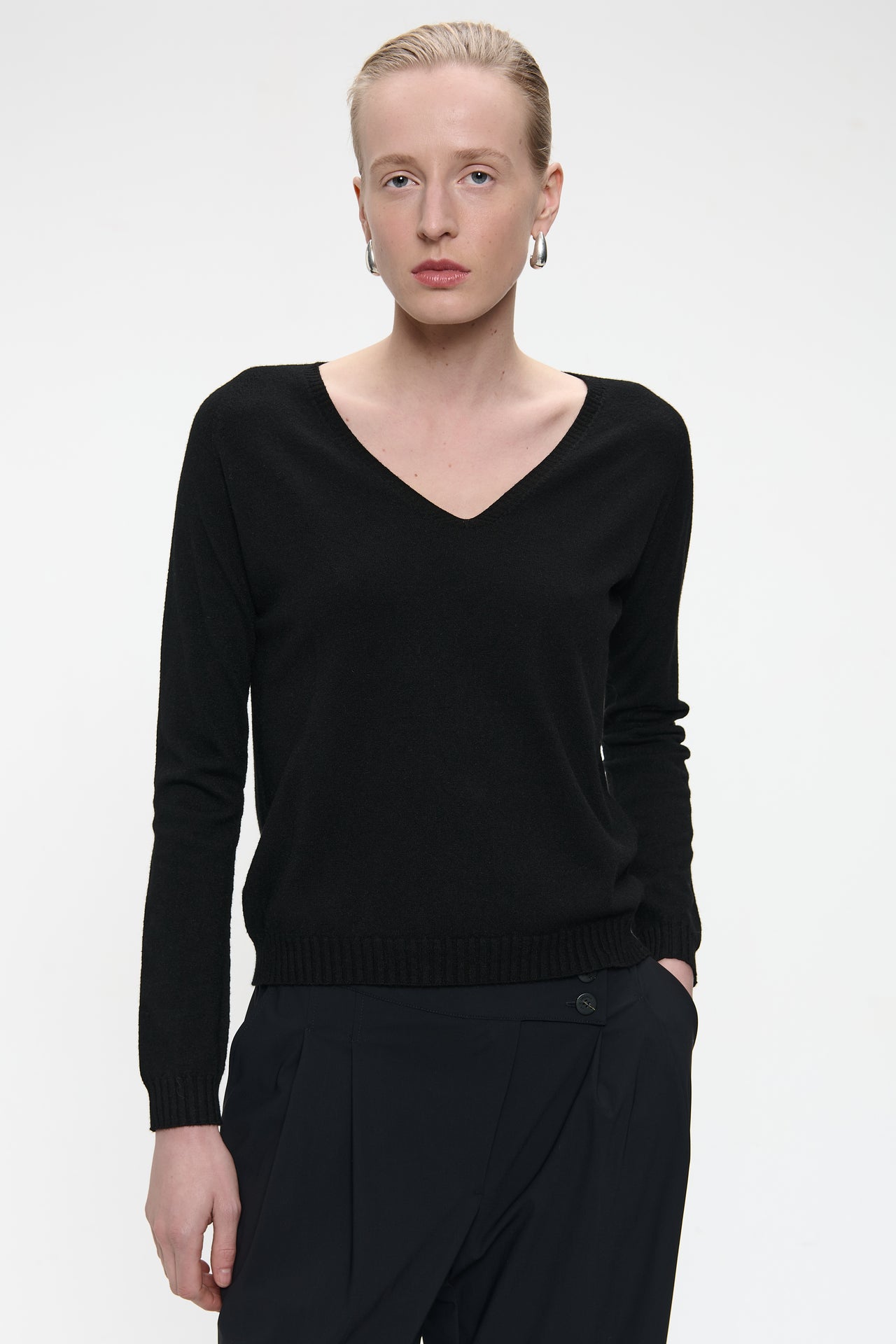 Pullover seamless viscose NB186 | Black