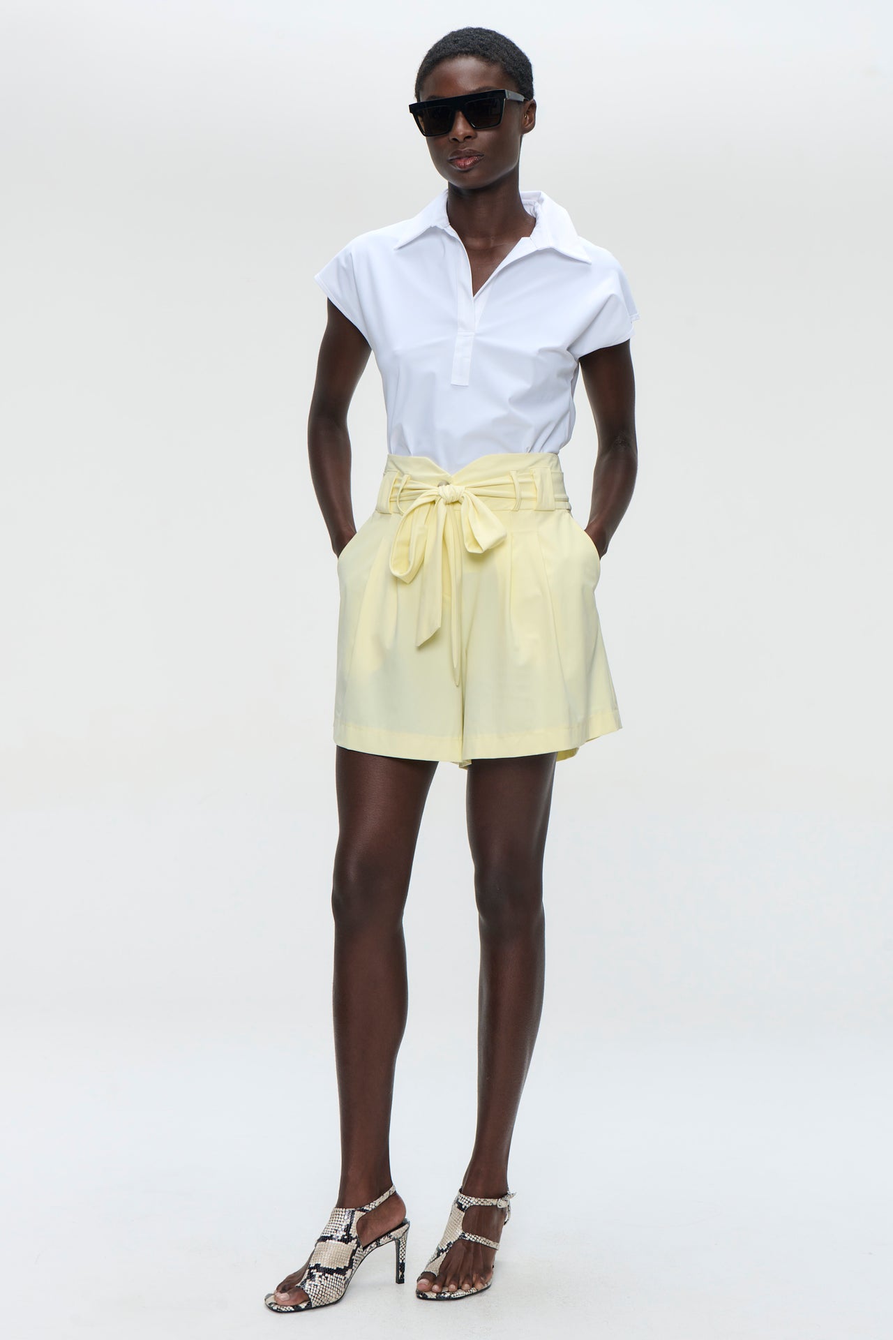 Yana shorts technical jersey | Yellow