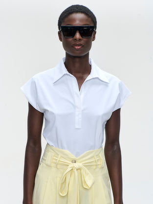 Kitty top technical jersey | White